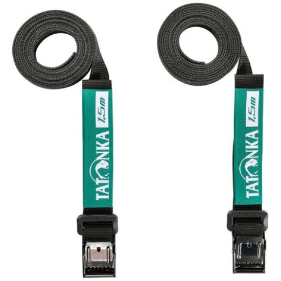 Tatonka Ιμάντες (ζεύγος) Easy Strap 18mm/1.5m Μαύρο-Πράσινο
