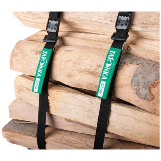 Tatonka Ιμάντες (ζεύγος) Easy Strap 18mm/1.5m Μαύρο-Πράσινο