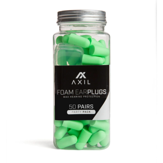 AXIL ΩΤΟΑΣΠΙΔΕΣ FOAM EARPLUGS - PARTY PACK (50 ΖΕΥΓΑΡΙΑ)