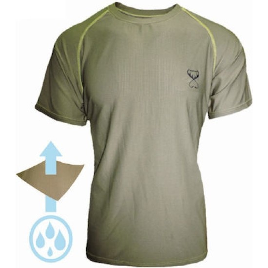 T SHIRT microfiber DISPAN 917 khaki
