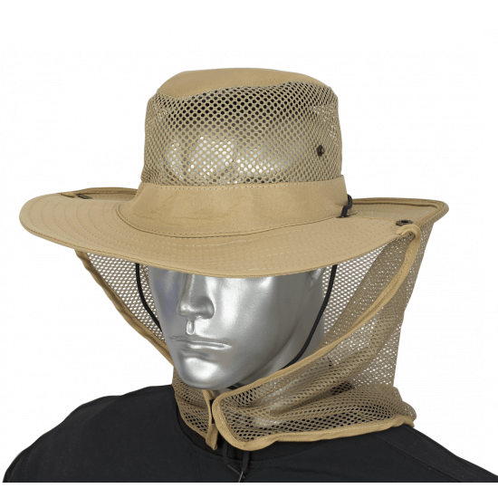 Καπέλο με δίχτυ ALBAINOX BOONIE, Coyote, Mosquito Net