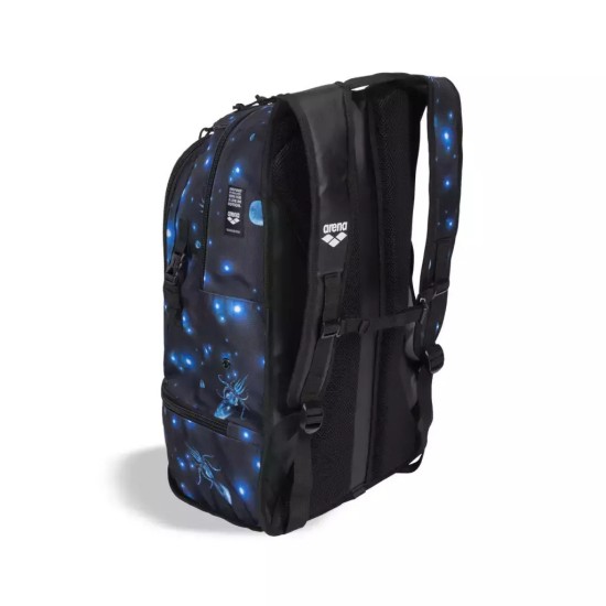 Arena Fastpack 3.0 Allover Τσάντα Πλάτης Κολυμβητηρίου μπλε με σχέδια