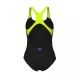 ΓΥΝΑΙΚΕΙΟ ΜΑΓΙΟ ARENA SOLID Foggy Dots Swim Pro Black - Artic Lime