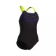 ΓΥΝΑΙΚΕΙΟ ΜΑΓΙΟ ARENA SOLID Foggy Dots Swim Pro Black - Artic Lime