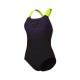 ΓΥΝΑΙΚΕΙΟ ΜΑΓΙΟ ARENA SOLID Foggy Dots Swim Pro Black - Artic Lime