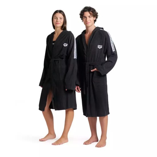 Μπουρνούζι ARENA Team Stripe 100% βαμβάκι - Μαύρο Μπουρνούζι ARENA Team Stripe 100% βαμβάκι - Μαύρο