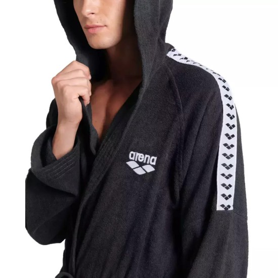 Μπουρνούζι ARENA Team Stripe 100% βαμβάκι - Μαύρο Μπουρνούζι ARENA Team Stripe 100% βαμβάκι - Μαύρο