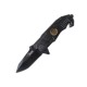 ALPIN Σουγιάς Tactical D2 (5.7cm) με κόφτη και θραύστη βολφραμίου- μαύρο
