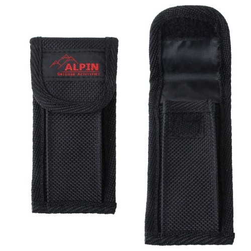 ALPIN Σουγιάς Tactical D2 (5.7cm) με κόφτη και θραύστη βολφραμίου- μαύρο