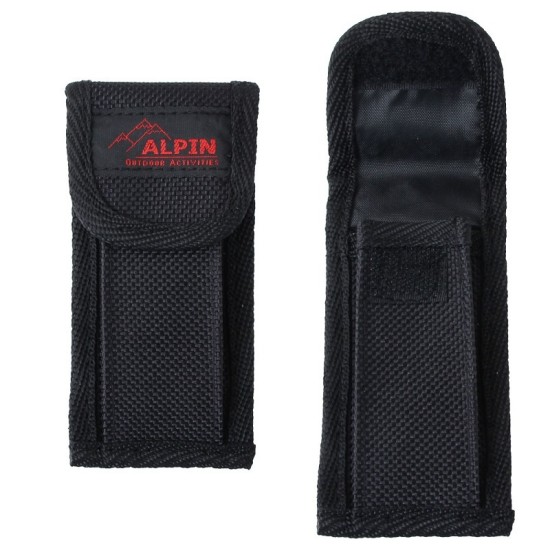 ALPIN Σουγιάς Tactical D2 (5.7cm) με κόφτη και θραύστη βολφραμίου- μαύρο