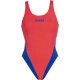ΓΥΝΑΙΚΕΙΟ ΜΑΓΙΟ ARENA SOLID SWIM TECH HIGH Fluo Red - Neon Blue
