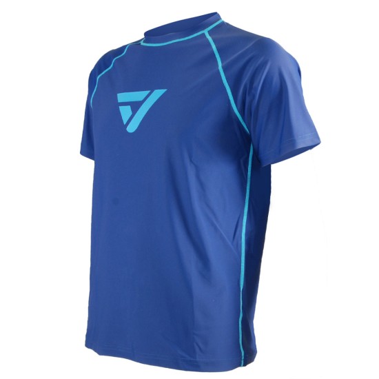 ΑΝΤΙΗΛΙΑΚΗ ΜΠΛΟΥΖΑ RASHGUARD VAQUITA Ανδρικό Loose Fit– Κοντό Μανίκι μπλε
