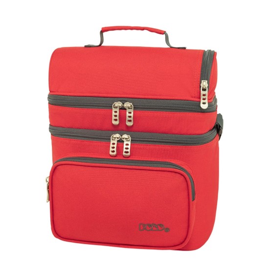 Polo Τσάντα φαγητού double cooler 9lt Κόκκινο 25 x 19 x 29cm
