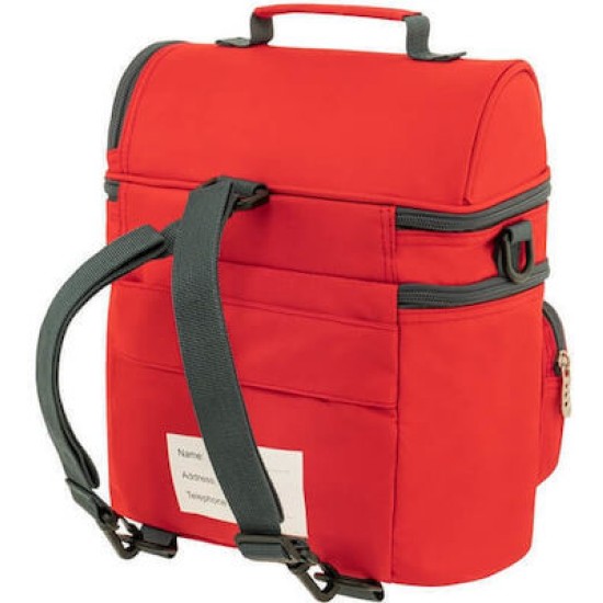 Polo Τσάντα φαγητού double cooler 9lt Κόκκινο 25 x 19 x 29cm