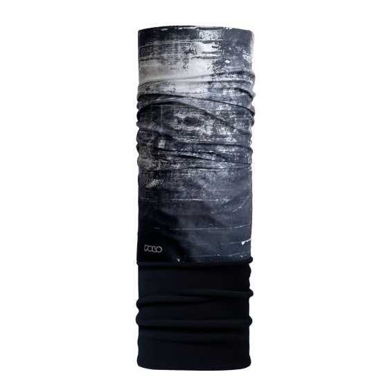 Μαντήλι POLO Multi Scarf με fleece - μαύρο // γκρι