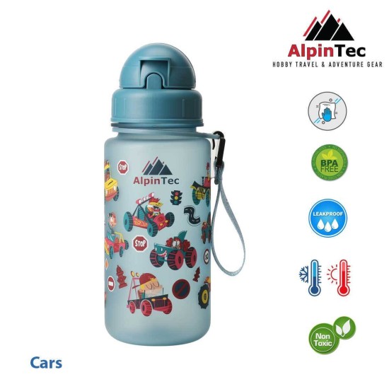 Παγούρι ALPINTEC 400ml Cars Glow Blue