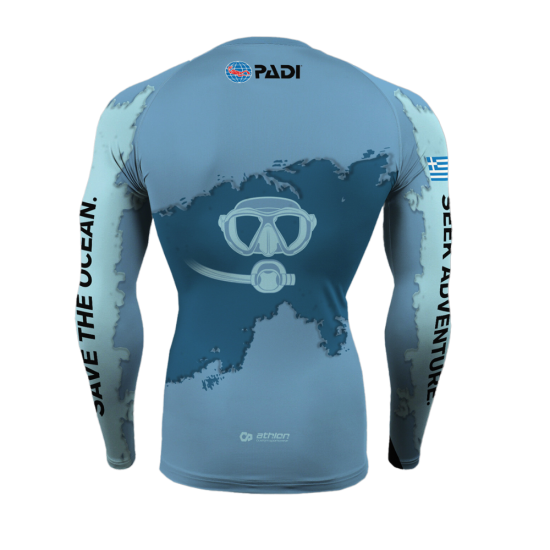Rashguard L/S EXTREME DIVERS Light μπλε by Athlon