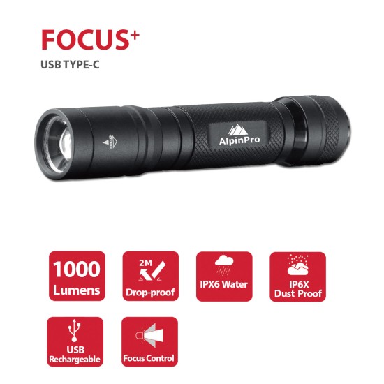 AlpinPro Φακός Tactical TM-04R-C