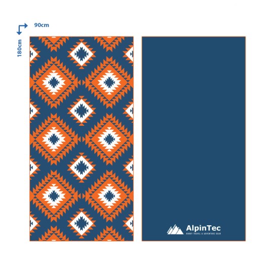Πετσέτα ALPINTEC Microfiber DryFast Print Africa O 180 X 90