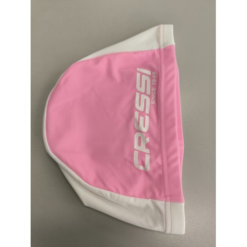 Παιδικό Υφασμάτινο Σκουφάκι CRESSI TAGO SPANDEX Ροζ // λευκό