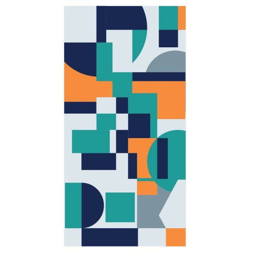 Πετσέτα ALPINTEC Microfiber DryFast Paint 90×180 Shapes I