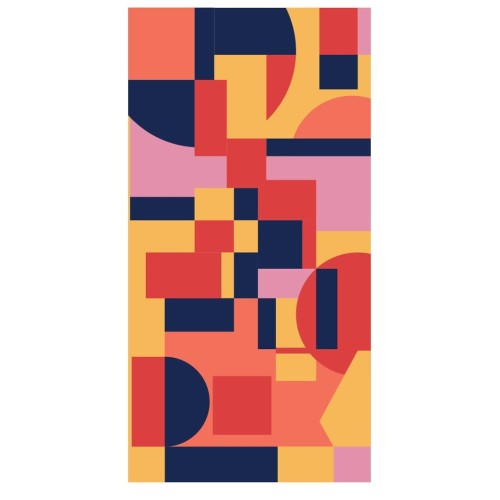 Πετσέτα ALPINTEC Microfiber DryFast Paint 90×180 Shapes II