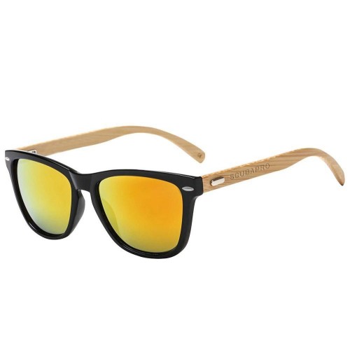 Γυαλιά ηλίου Scubapro Bamboo μαύρο / κίτρινο φακοί καθρέπτης
