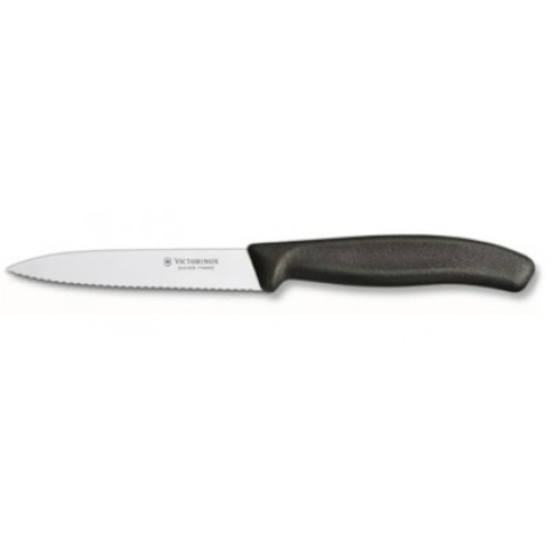 Μαχαίρι VICTORINOX Classic με πριονωτή λεπίδα - μαύρο (10cm)