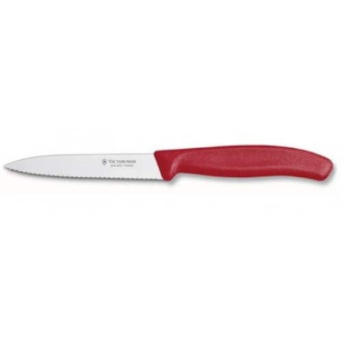Μαχαίρι VICTORINOX Classic με πριονωτή λεπίδα - κόκκινο (10cm)