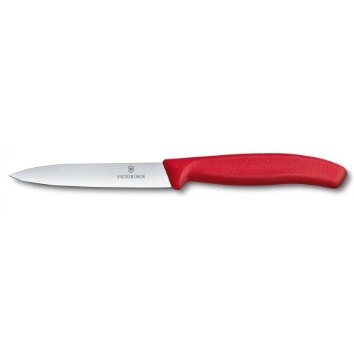 Μαχαίρι VICTORINOX Classic με λεία λεπίδα - κόκκινο (10cm)