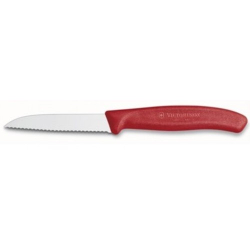 Μαχαίρι VICTORINOX Classic με πριονωτή λεπίδα - κόκκινο (8cm)