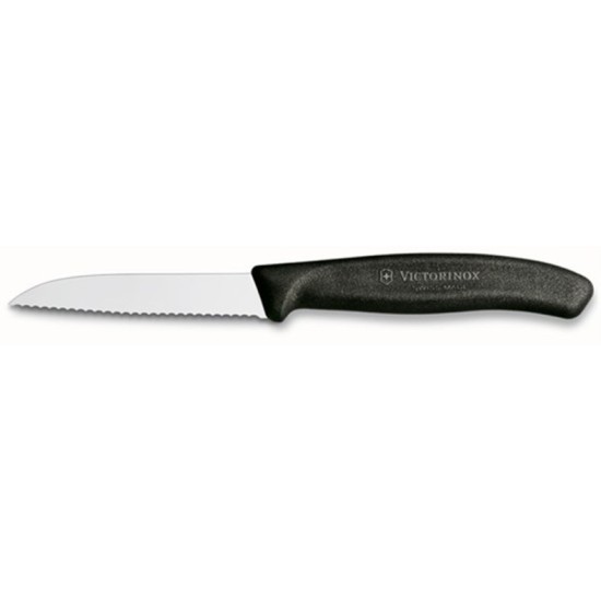 Μαχαίρι VICTORINOX Classic με πριονωτή λεπίδα - μαύρο (8cm)