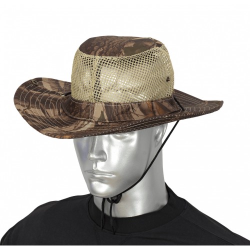 Καπέλο με δίχτυ ALBAINOX Boonie Leaf Brown Mosquito Net