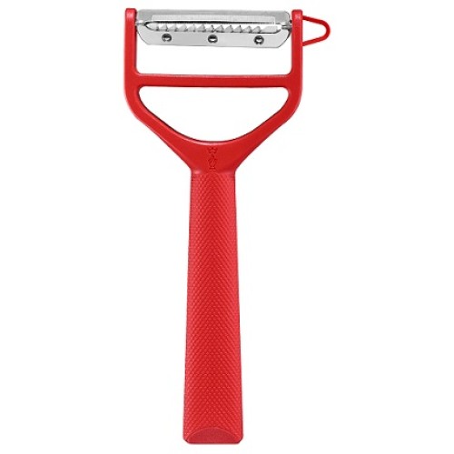 Μαχαίρι Ξεφλουδίσματος Peeler T-Duo πλαστική λαβή - κόκκινο