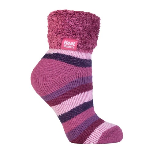 Γυναικείες κάλτσες HEAT HOLDERS Lounge - muted pink stripe