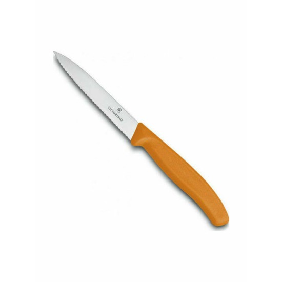 Μαχαίρι VICTORINOX Classic με πριονωτή λεπίδα - πορτοκαλί (10cm)