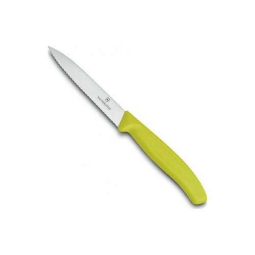 Μαχαίρι VICTORINOX Classic με πριονωτή λεπίδα - κίτρινο (10cm)