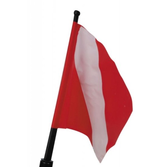 Σημαιάκι XDIVE με ιστό κόκκινο / λευκό