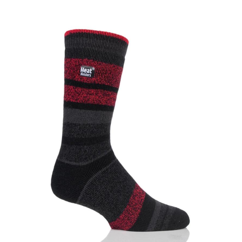 Ανδρικές Κάλτσες HEAT HOLDERS Jacquard Lite - Μαύρο / Κόκκινο
