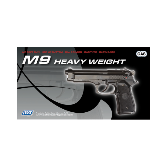 Πιστόλι Airsoft GBB ASG BERETTA M9 HW metal Hop-up