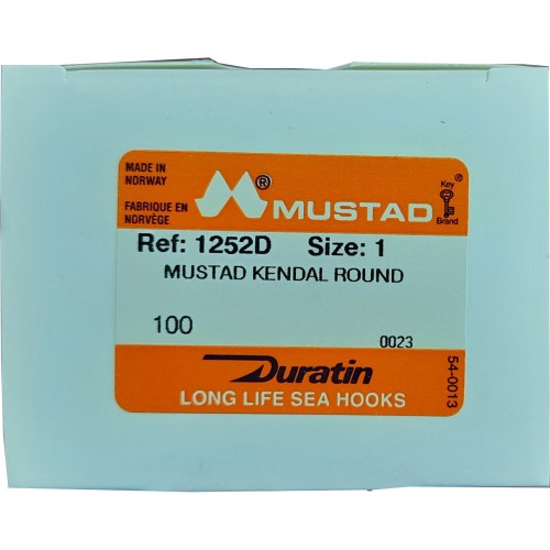 MUSTAD Αγκίστρι 1252D No1 (Made in Norway - 100 τεμ)