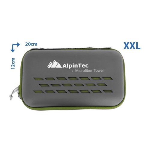 Πετσέτα ALPINTEC Microfiber DryFast 90×180  - σκούρο πράσινο
