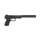 Πιστόλι Airsoft GNB ASG MK23 Full set ho-up black