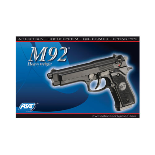 Πιστόλι Airsoft Ελατηρίου ASG M92 HW Hop up
