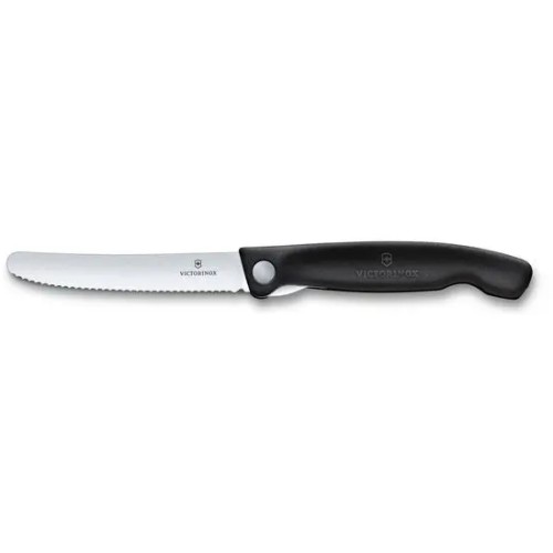 Πτυσσόμενο μαχαίρι καθαρισμού VICTORINOX - μαύρο (11cm)