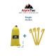 Προστατευτική ψάθα ALPINTEC Favour Single 100cm x 180cm - ανθρακίτης / κίτρινο