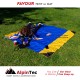 Προστατευτική ψάθα ALPINTEC Favour Single 100cm x 180cm - ανθρακίτης / κίτρινο