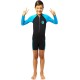 Παιδική στολή κολύμβησης Cressi Little Shark Shorty μακρύ μανίκι μαύρο/μπλε