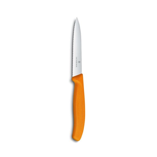 Μαχαίρι VICTORINOX Classic με πριονωτή λεπίδα - πορτοκαλί (10cm)