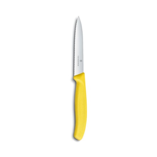 Μαχαίρι VICTORINOX Classic με πριονωτή λεπίδα - κίτρινο (10cm)
